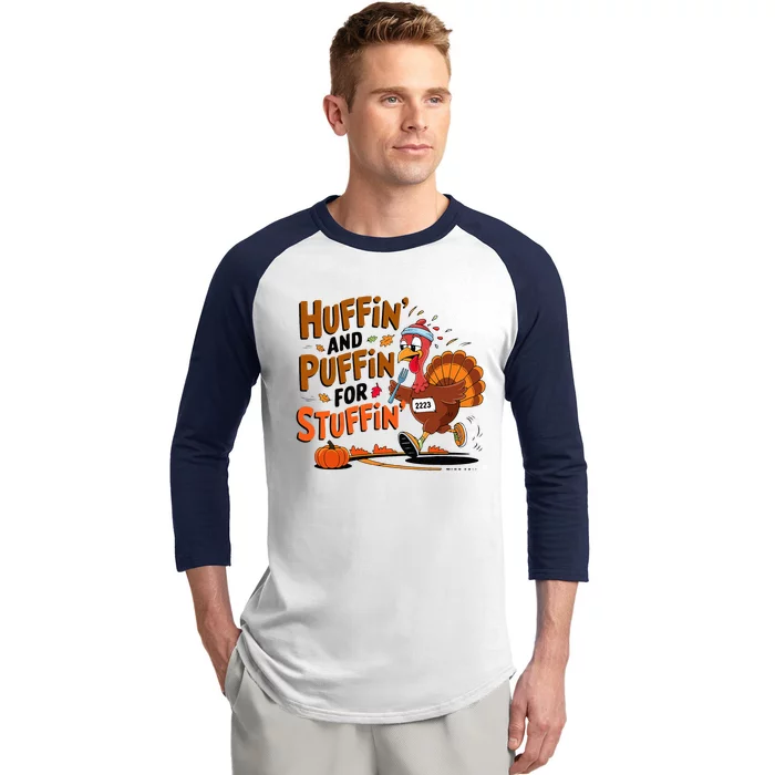 Thanksgiving Run Race Footrace Turkey Trot 2024 Baseball Sleeve Shirt