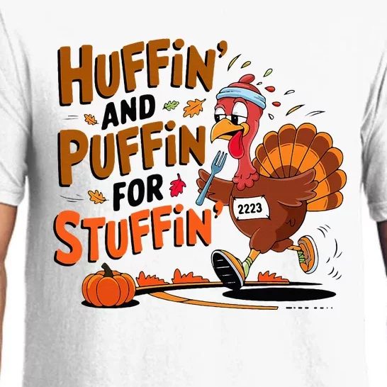 Thanksgiving Run Race Footrace Turkey Trot 2024 Pajama Set