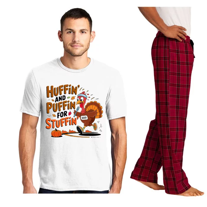 Thanksgiving Run Race Footrace Turkey Trot 2024 Pajama Set