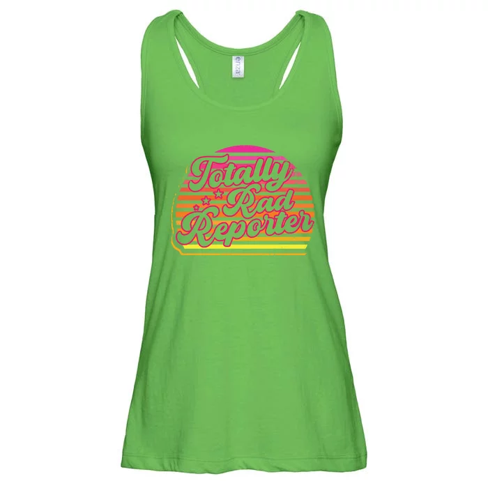 Totally Rad Reporter Breaking News Journalism Journalist Cute Gift Ladies Essential Flowy Tank