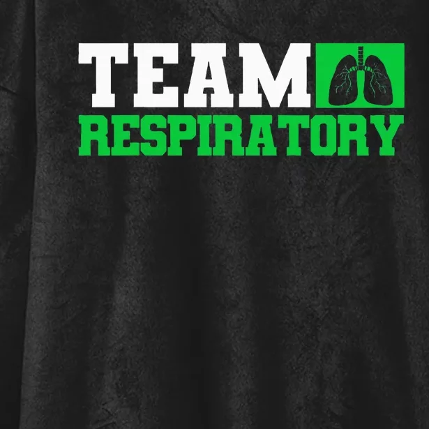 Team Respiratory Respirotary Therapist funny Hooded Wearable Blanket