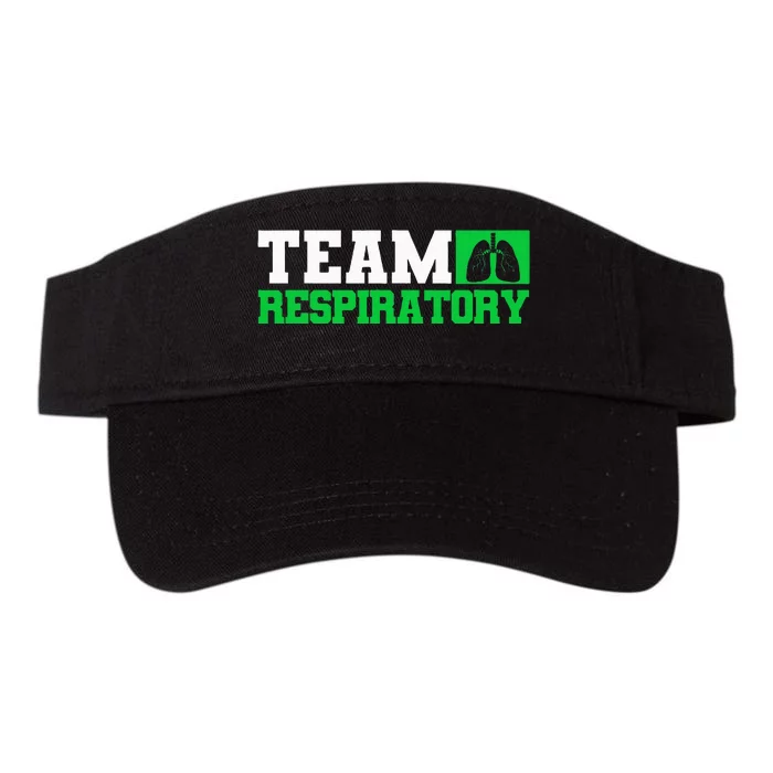 Team Respiratory Respirotary Therapist funny Valucap Bio-Washed Visor