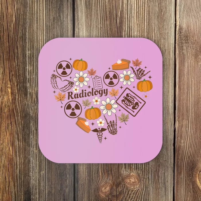 Thanksgiving Radiology Rad Tech Fall Autumn Xray Tech Ct Mrt Coaster