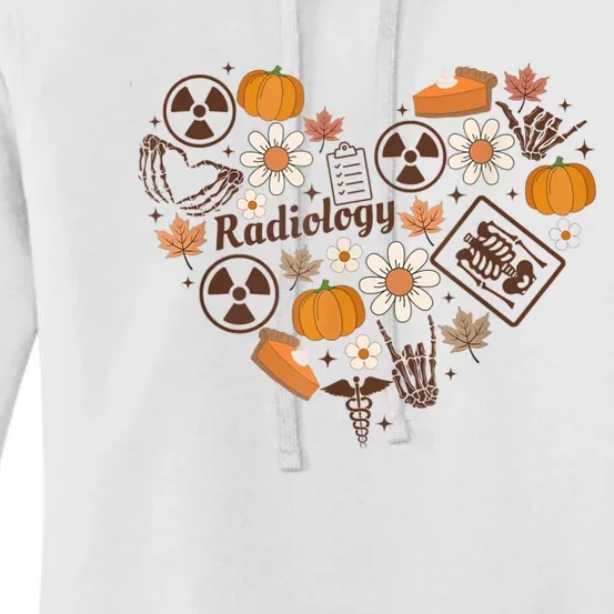 Thanksgiving Radiology Rad Tech Fall Autumn Xray Tech Ct Mrt Women's Pullover Hoodie