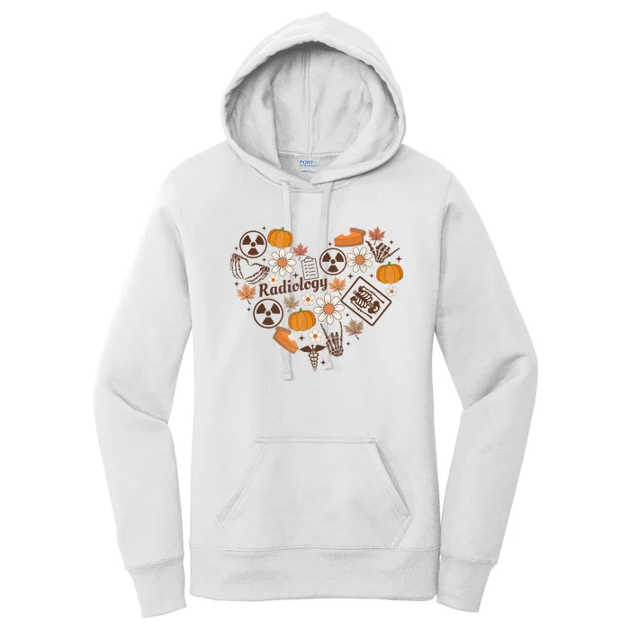 Thanksgiving Radiology Rad Tech Fall Autumn Xray Tech Ct Mrt Women's Pullover Hoodie