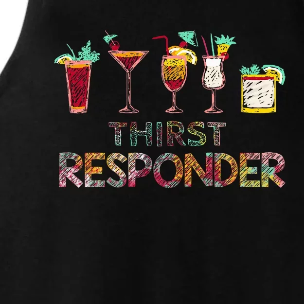 Thirst Response Responder Funny Bartender Mixologists Ladies Tri-Blend Wicking Tank