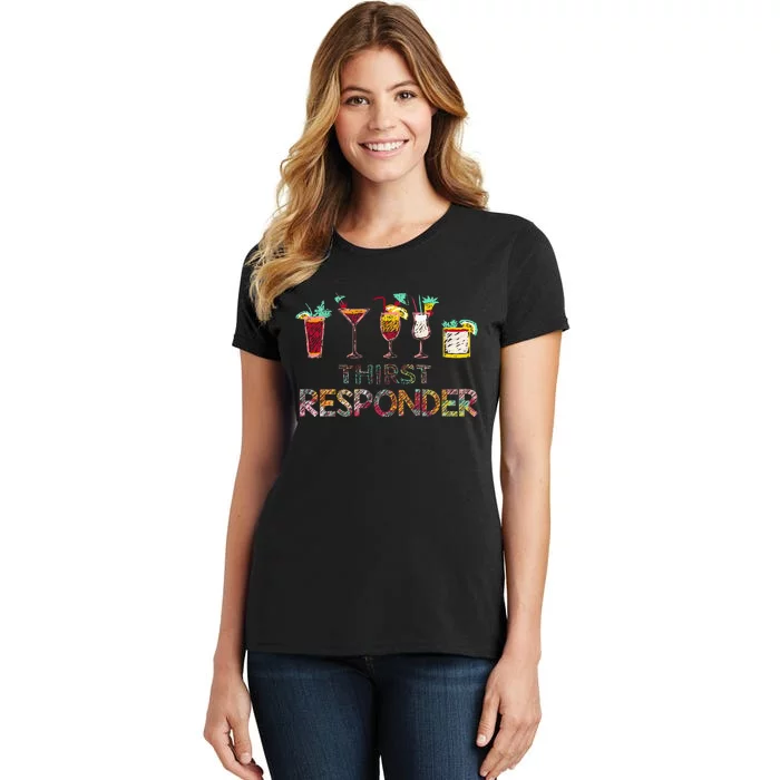 Thirst Response Responder Funny Bartender Mixologists Women's T-Shirt