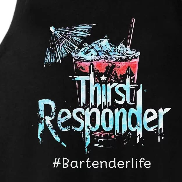 Thirst Response Responder Funny Bartender Mixologists Ladies Tri-Blend Wicking Tank