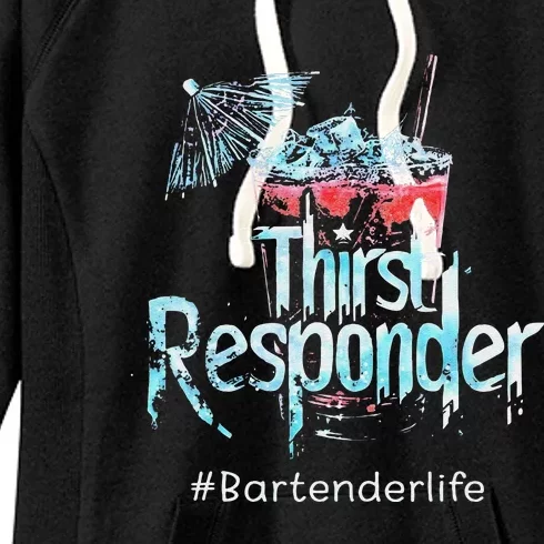 Thirst Response Responder Funny Bartender Mixologists Women's Fleece Hoodie