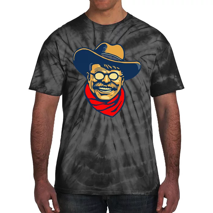 Teddy Roosevelt Rough Rider American National Parks Retro Tie-Dye T-Shirt