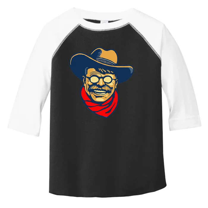 Teddy Roosevelt Rough Rider American National Parks Retro Toddler Fine Jersey T-Shirt