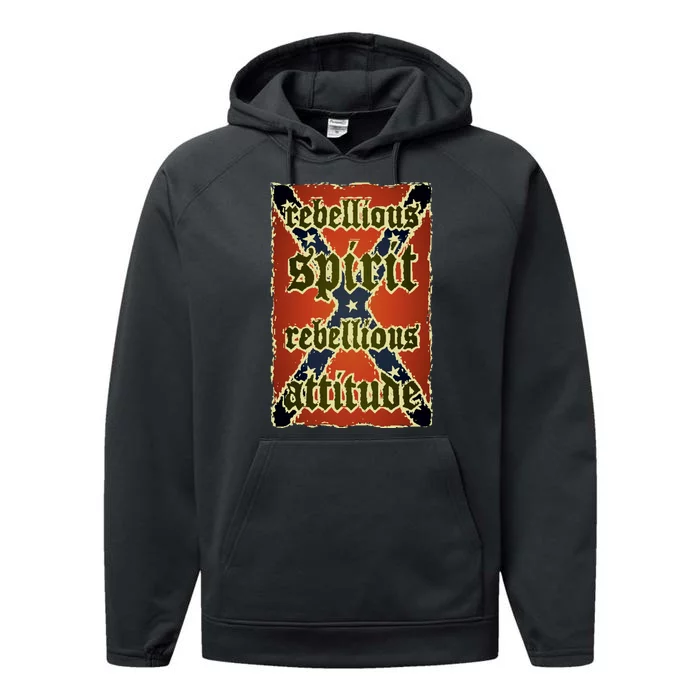 Texas Rebellious Spirit Attitude Performance Fleece Hoodie