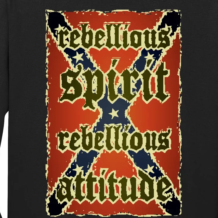 Texas Rebellious Spirit Attitude Tall Long Sleeve T-Shirt