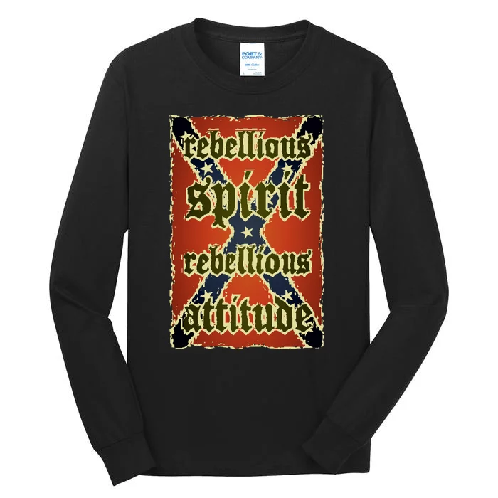 Texas Rebellious Spirit Attitude Tall Long Sleeve T-Shirt