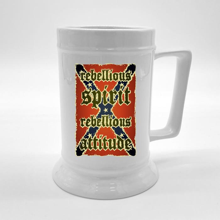 Texas Rebellious Spirit Attitude Front & Back Beer Stein