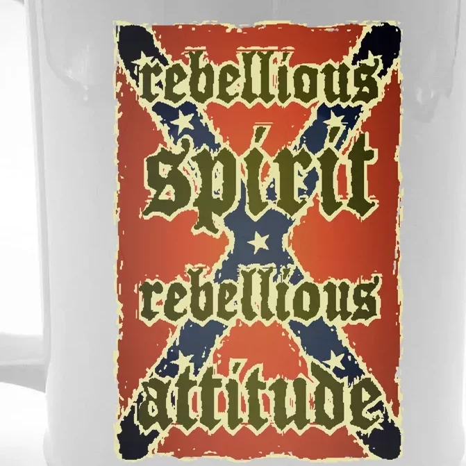 Texas Rebellious Spirit Attitude Front & Back Beer Stein