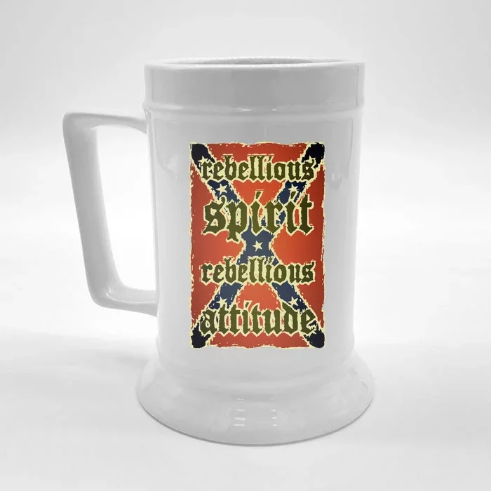 Texas Rebellious Spirit Attitude Front & Back Beer Stein