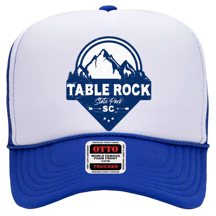 Table Rock State Park South Carolina Sc Vacation Mountain High Crown Mesh Trucker Hat