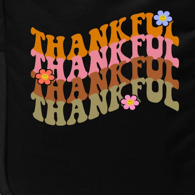 Thankful Retro Sunflower Cute Gift Impact Tech Backpack