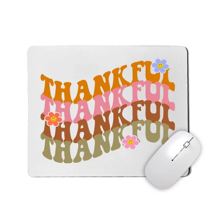 Thankful Retro Sunflower Cute Gift Mousepad