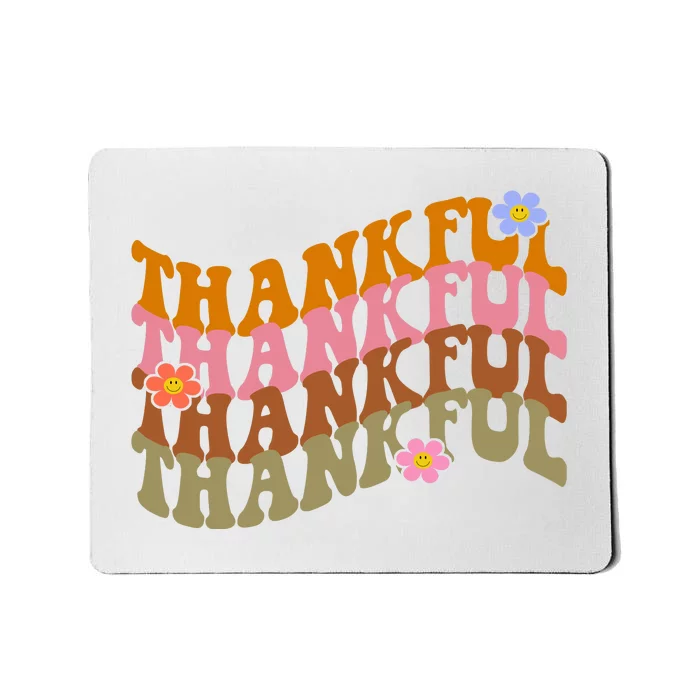 Thankful Retro Sunflower Cute Gift Mousepad