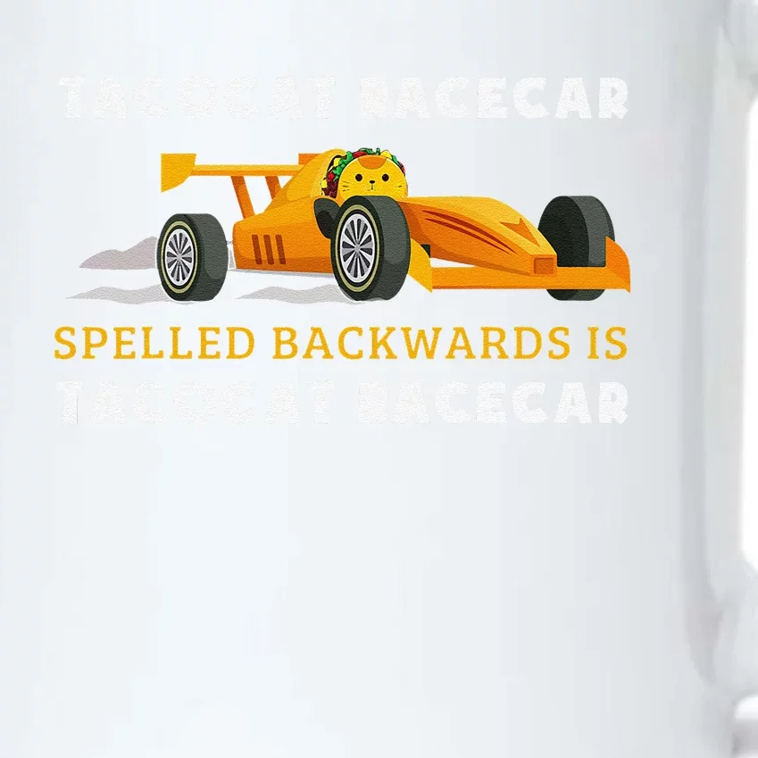 Tacocat Racecar Spelled Backwards Funny Taco Cat Lovers Black Color Changing Mug