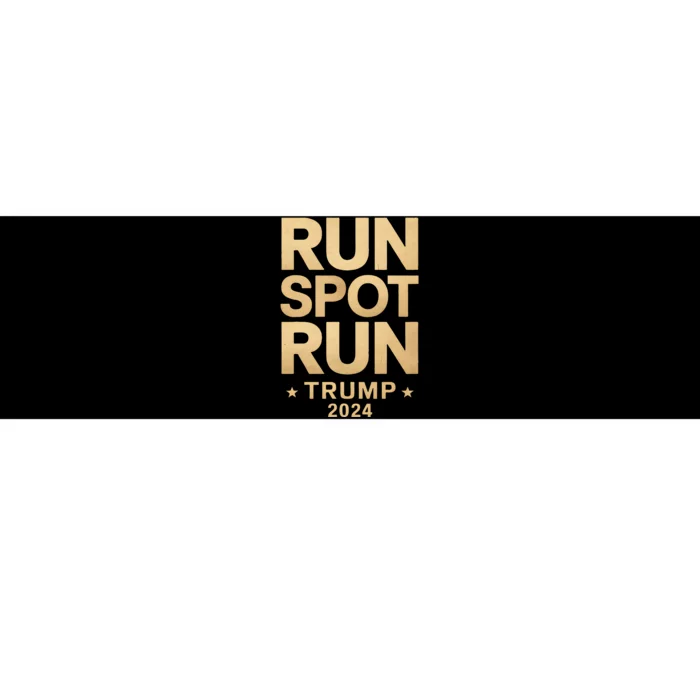 Trump Run Spot Run Funny Trump 2024 Merchandise Bumper Sticker