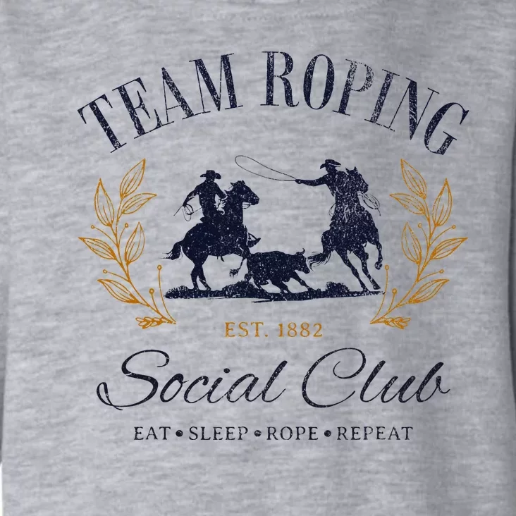 Team Roping Social Club Eat Sleep Rope Texas Rodeo Toddler Hoodie