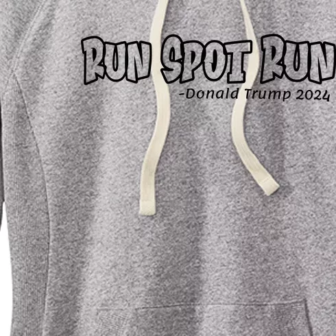 Trump Run Spot Run Debate Quote 2024 Women's Fleece Hoodie