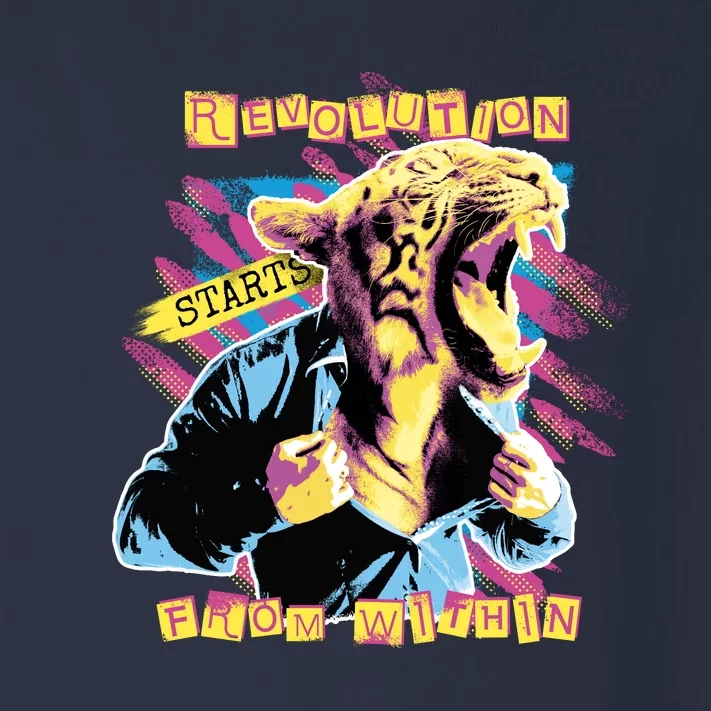 The Revolution Starts From Within Roaring Tiger Man Toddler Long Sleeve Shirt