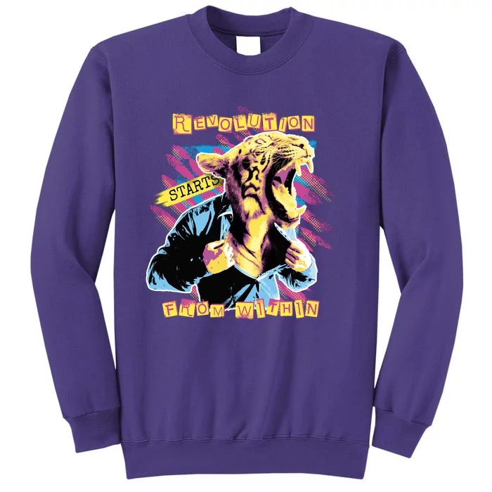 The Revolution Starts From Within Roaring Tiger Man Sweatshirt