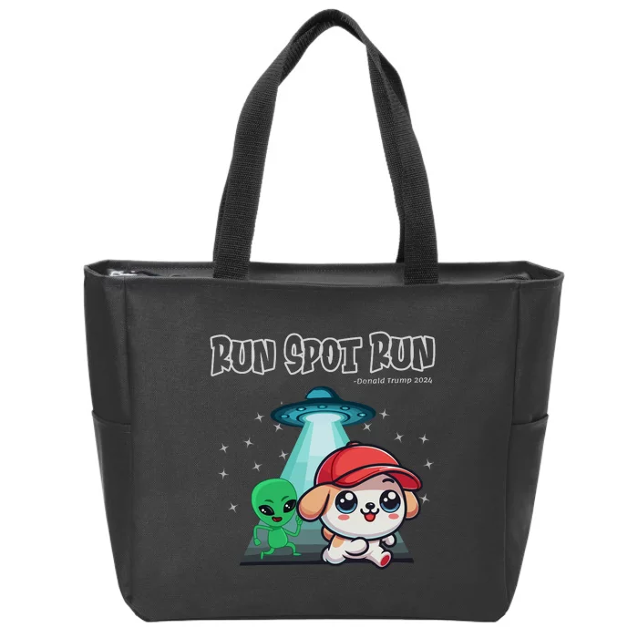 Trump Run Spot Run Debate Quote 2024 Zip Tote Bag