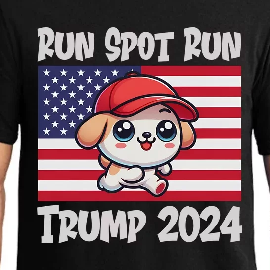 Trump Run Spot Run Debate Quote 2024 Pajama Set