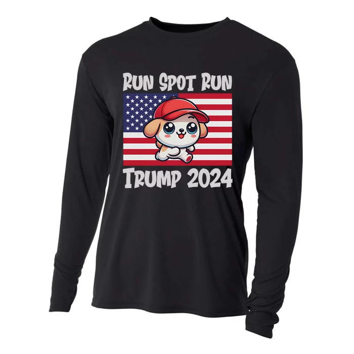 Trump Run Spot Run Debate Quote 2024 Cooling Performance Long Sleeve Crew