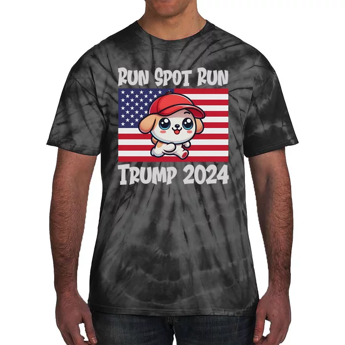 Trump Run Spot Run Debate Quote 2024 Tie-Dye T-Shirt