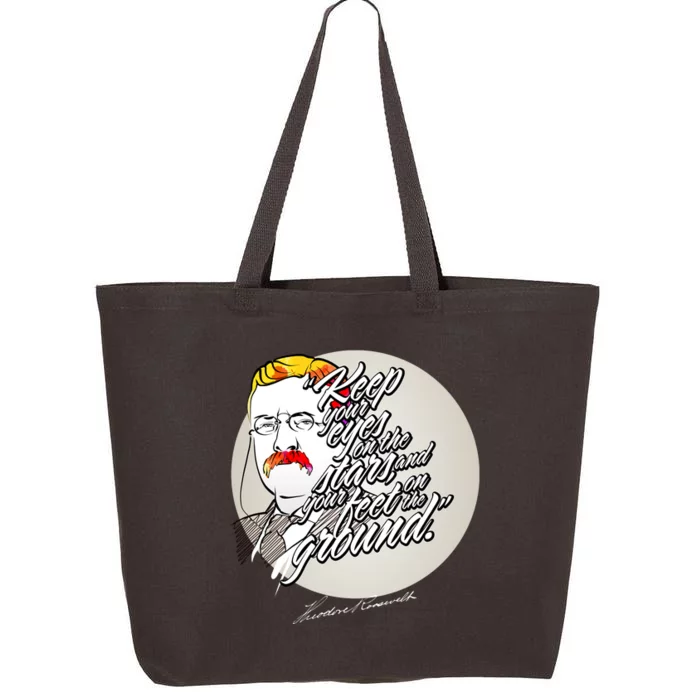 Theodore Roosevelt Sayings With Portrait 25L Jumbo Tote