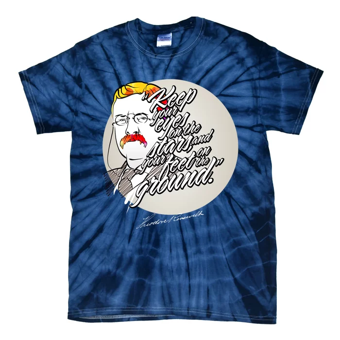 Theodore Roosevelt Sayings With Portrait Tie-Dye T-Shirt