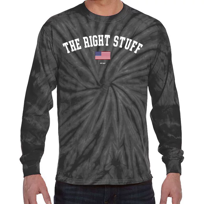 The Right Stuff Est 2024 Tie-Dye Long Sleeve Shirt