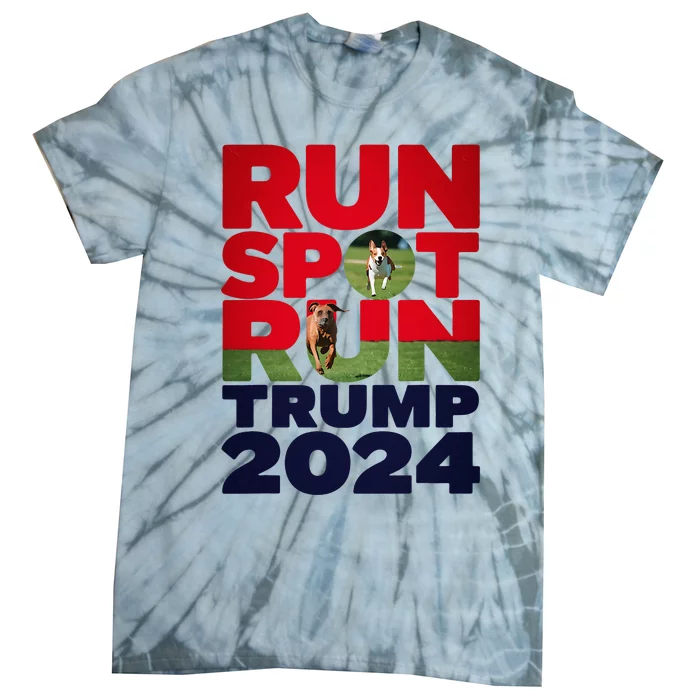 Trump Run Spot Run Funny Trump 2024 Merchandise Tie-Dye T-Shirt