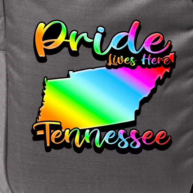 Tennessee Rainbow State Shape Pride Lives Here Design Gift Impact Tech Backpack