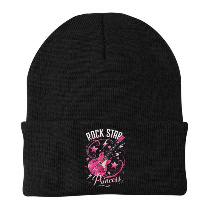 Teen Rock Star Princess Guitar Stars Knit Cap Winter Beanie