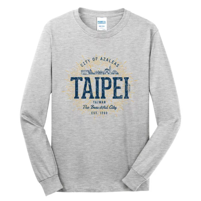 Taiwan Retro Style Vintage Taipei Gift Tall Long Sleeve T-Shirt