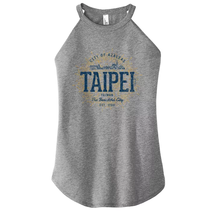 Taiwan Retro Style Vintage Taipei Gift Women’s Perfect Tri Rocker Tank