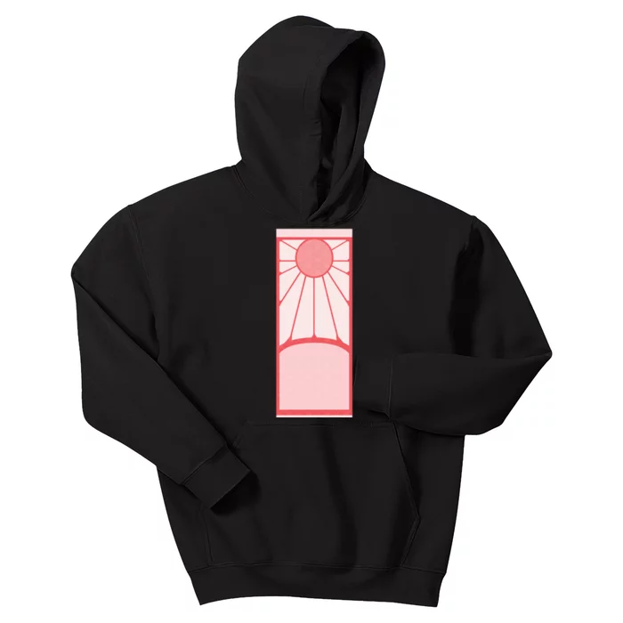 Tanjiro&Amp;39;S Rising Sun Pink Sakura Kids Hoodie