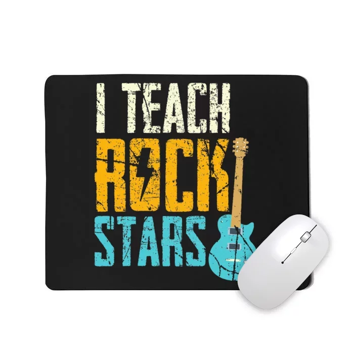 Teaching Rock Stars RockN Roll Music Teacher Mousepad