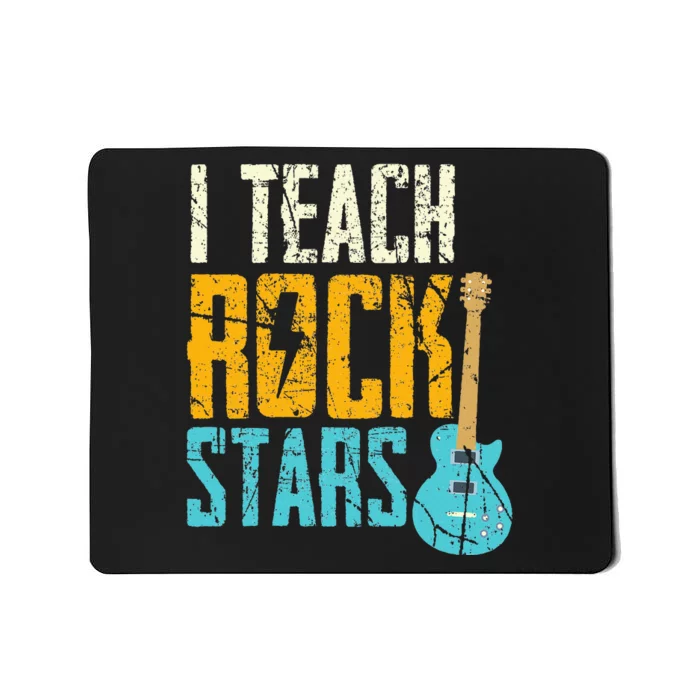 Teaching Rock Stars RockN Roll Music Teacher Mousepad