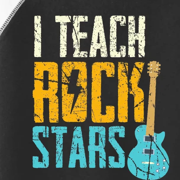 Teaching Rock Stars RockN Roll Music Teacher Toddler Fine Jersey T-Shirt