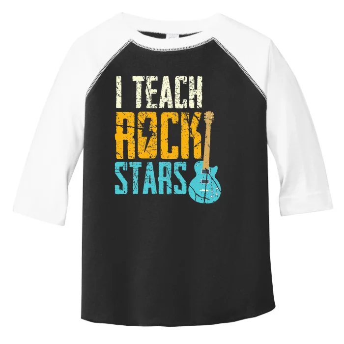 Teaching Rock Stars RockN Roll Music Teacher Toddler Fine Jersey T-Shirt