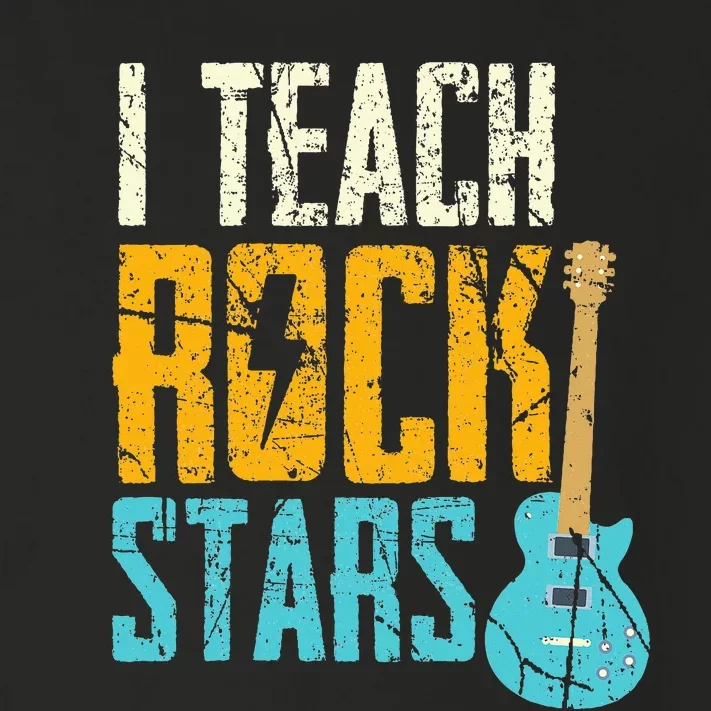 Teaching Rock Stars RockN Roll Music Teacher Toddler Long Sleeve Shirt