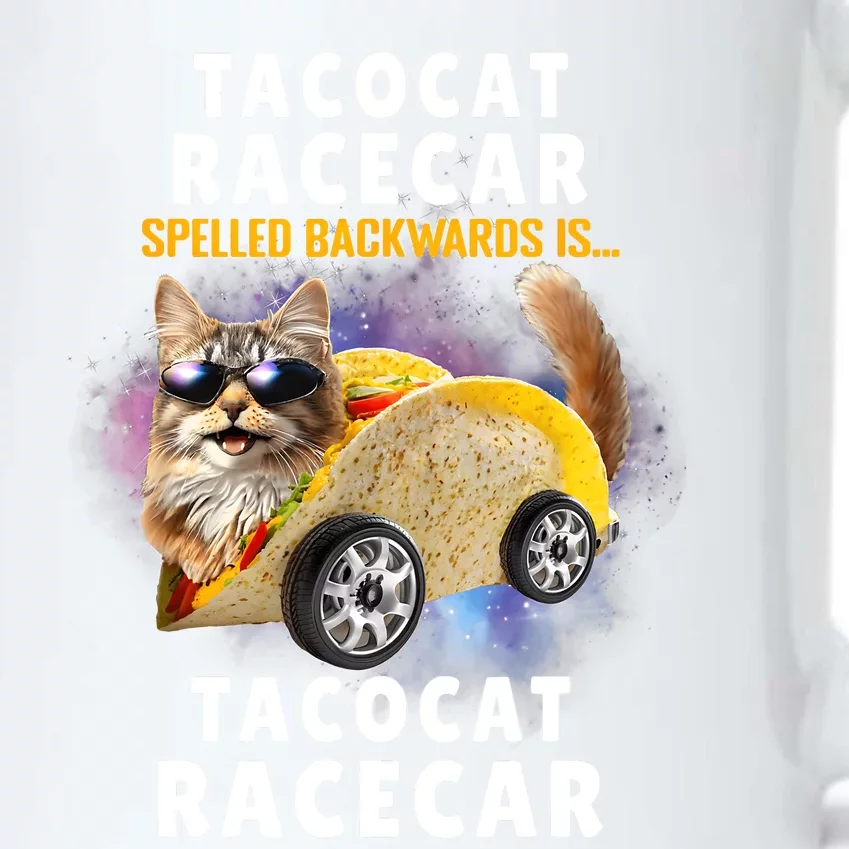 Tacocat Racecar Spelled Backwards Funny Mexican Car Taco Cat Black Color Changing Mug